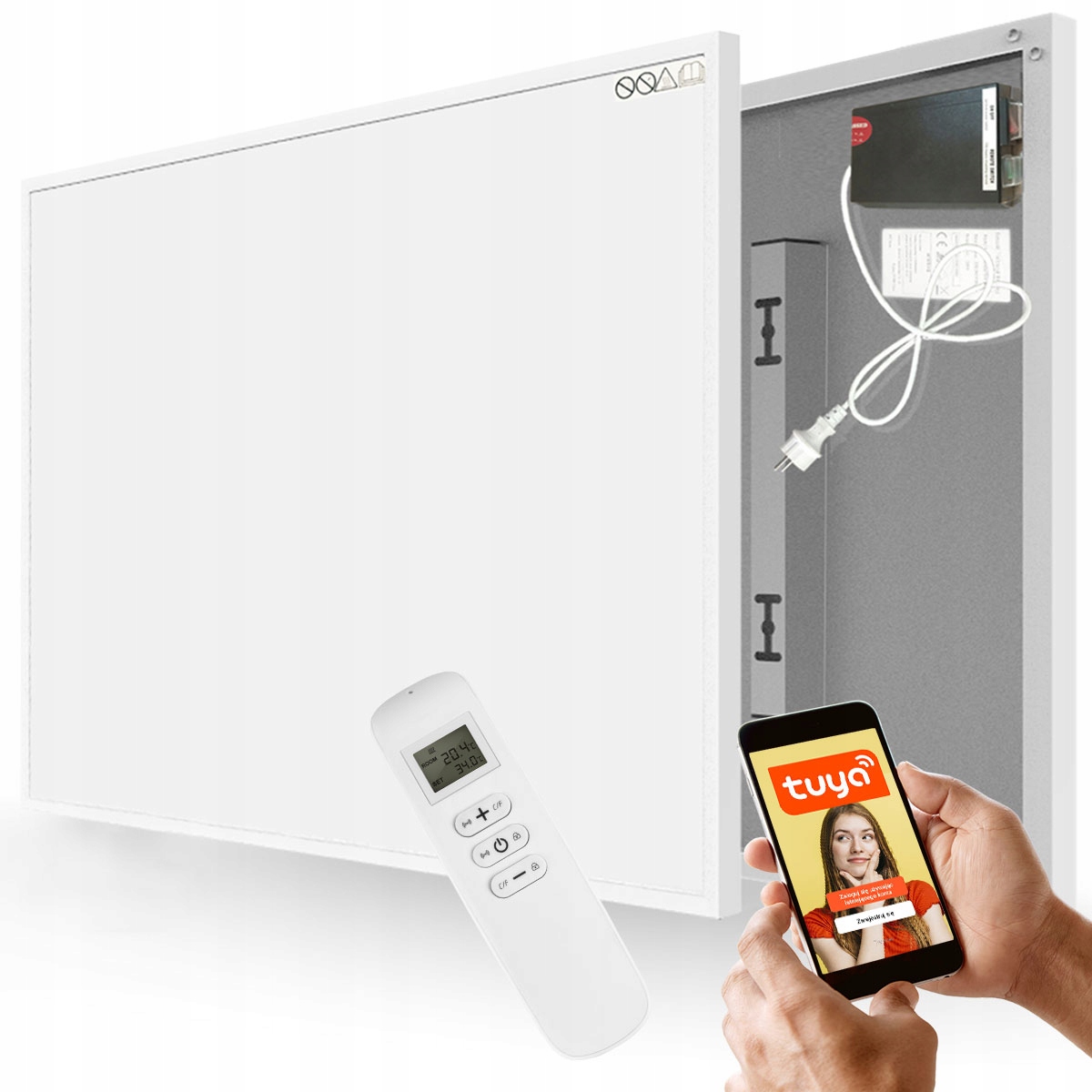Panel grzewczy Ir Cronos Graphene Pro CGP-300TWP White