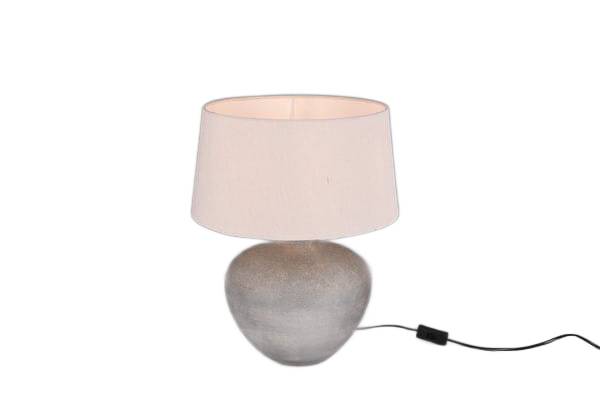 Rl Stolová lampa Lou E27 60W Hnedá Keramika/Moderná tkanina