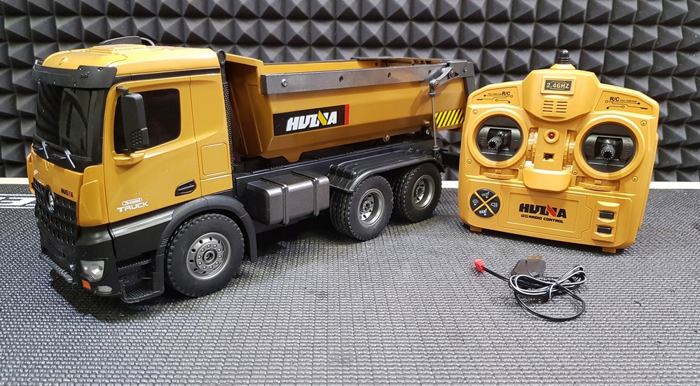 DUŻA WYWROTKA ZDALNIE STEROWANA AUTO RC 4x4 METAL MOCNA - ŁADOWNOŚĆ 10 KG ! Wysokość produktu 30 cm