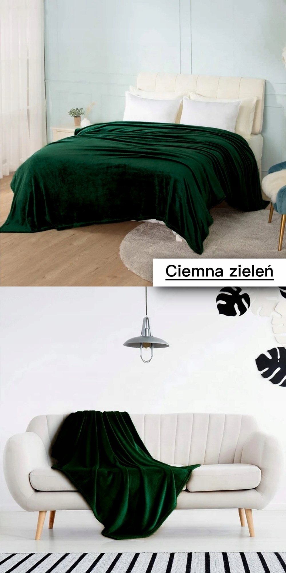 MIĘKKI KOC NARZUTA NA ŁÓŻKO 200X220 NARZUTA PLED SOFT RÓŻNE KOLORY Długość 220 cm