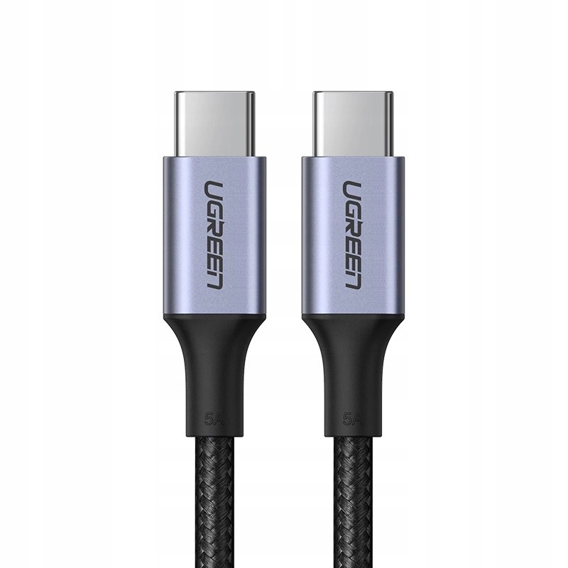 Kabel Ugreen US316 Usb-c Usb-c 480Mb/s 5A 0.5m szary