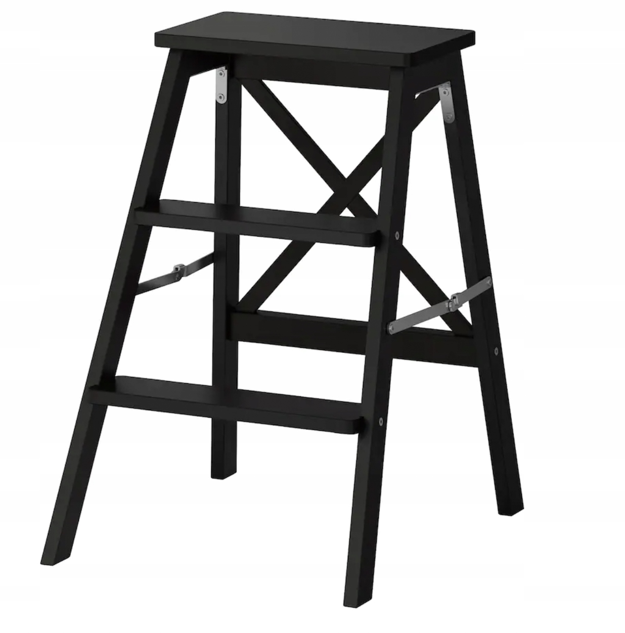 

Ikea Bekvam Schodki, 3 stopnie, czarny 63 cm