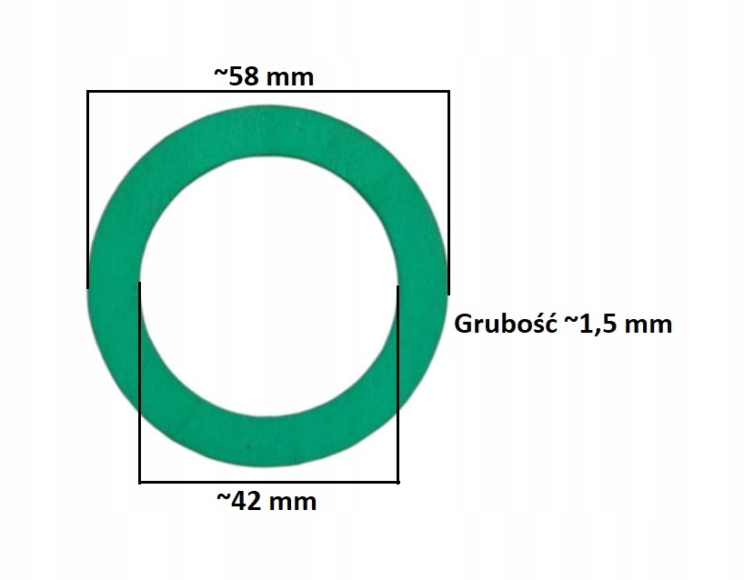 USZCZELKA GRZEJNIKA ŻELIWNEGO 5/4 Kod producenta USZ.GRZEJ.ŻEL.5/4