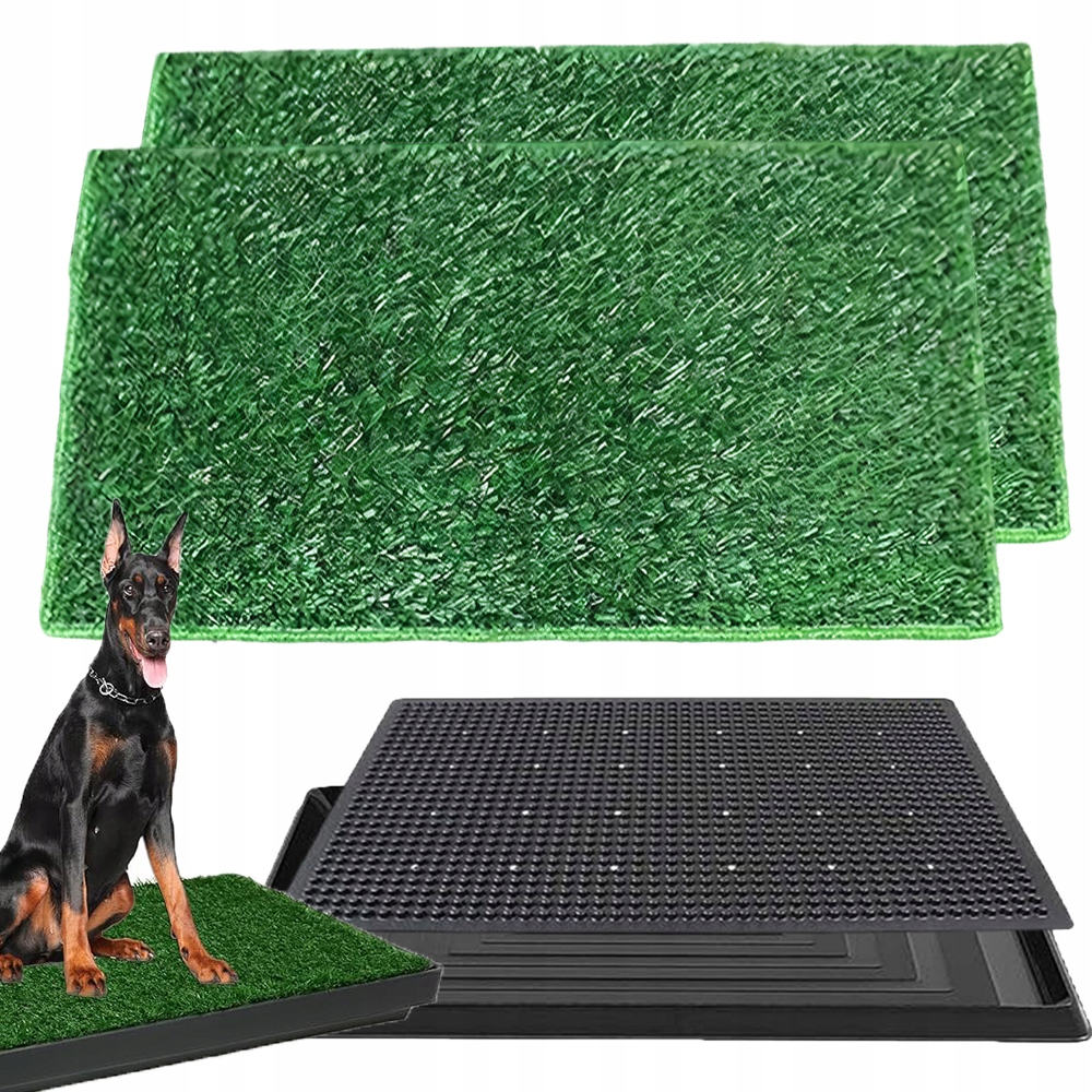 Levně Toaleta Pro Psy Z Přírodní Trávy 76*51 Toaleta Toaleta Podložka S Nádrží