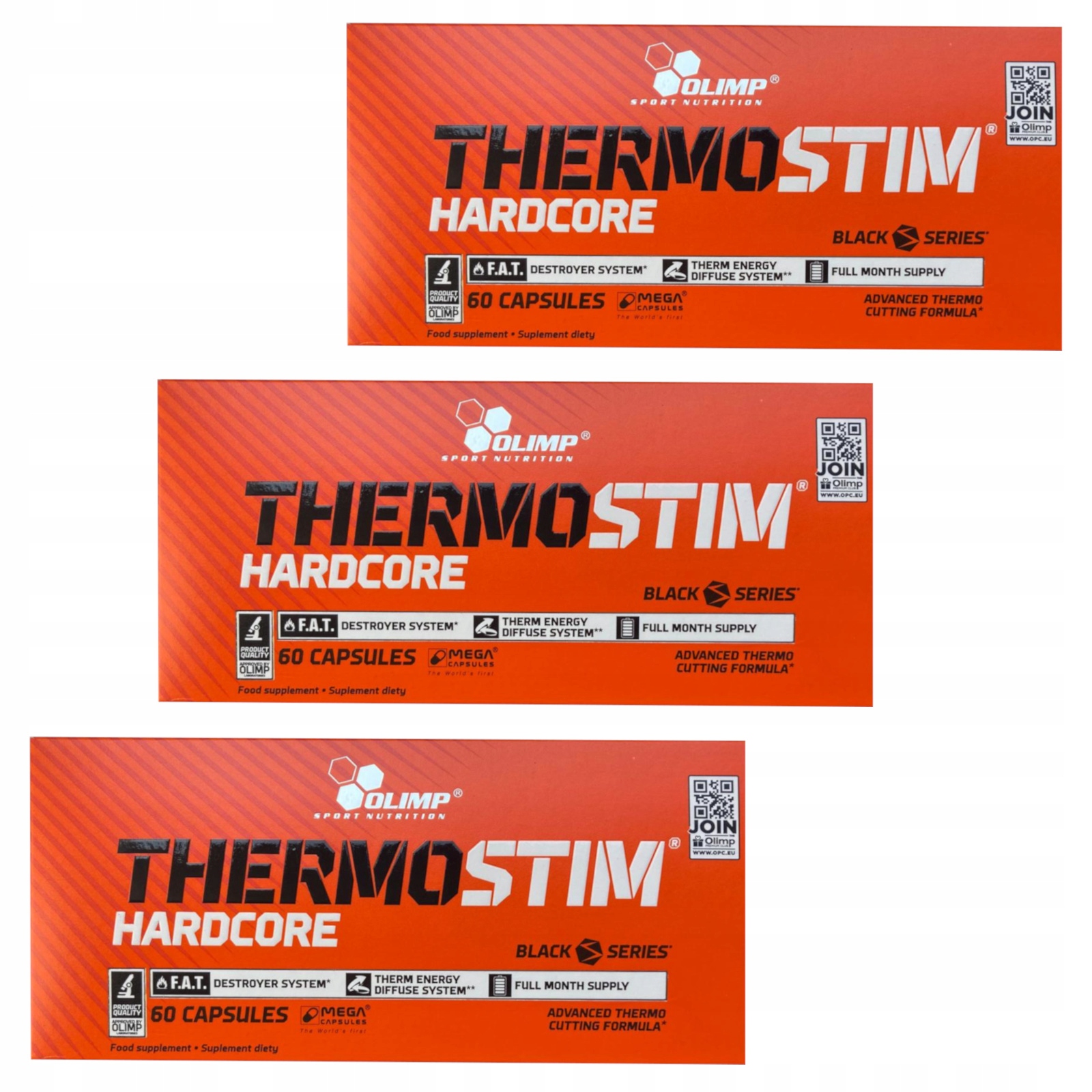Olimp Thermo Stim Hardcore 180 K Silný Spalovač Tuků Termogenik Redukce
