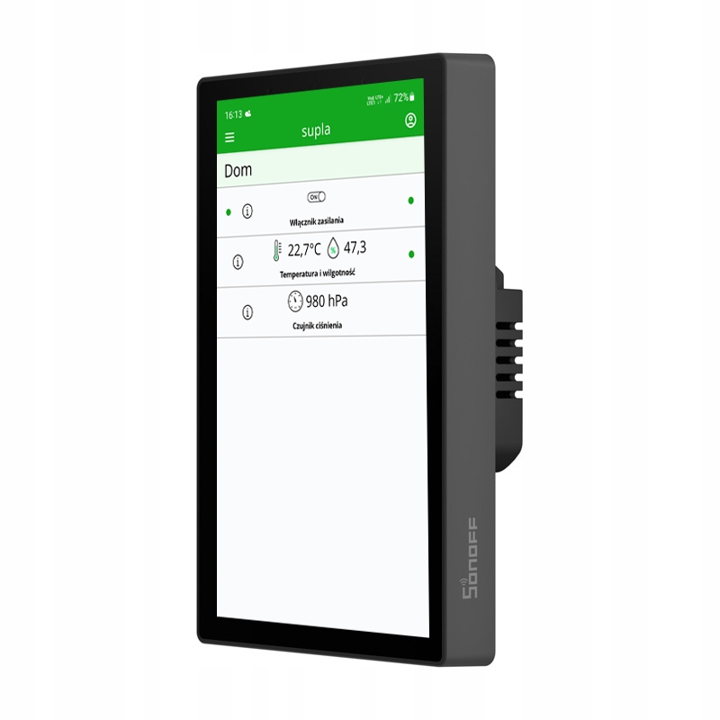 Dotykový Panel Displej Wall Panel Pro 120 Supla Ovládanie domu