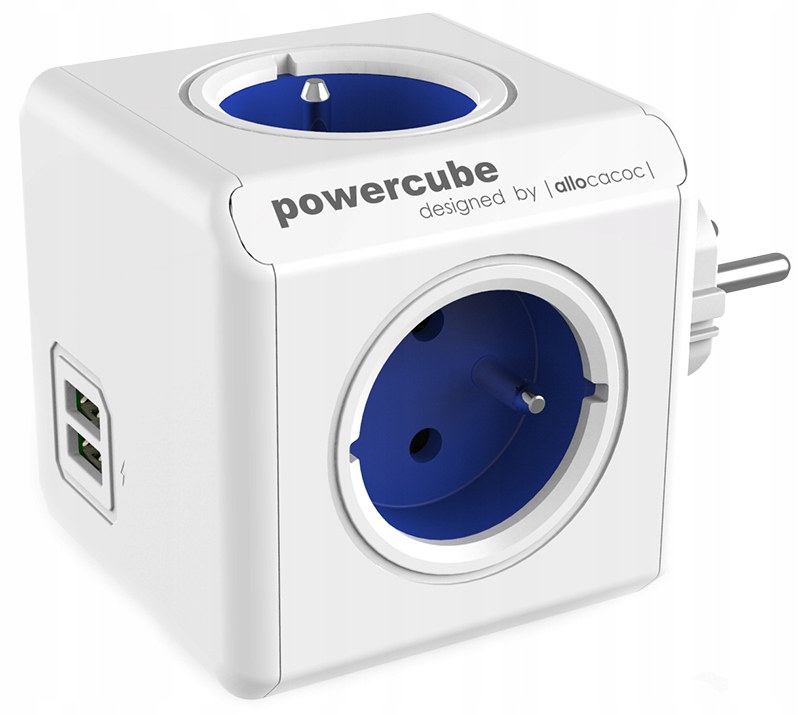 Gniazdo Elektryczne, USB rozgałęźnik Allocacoc biały