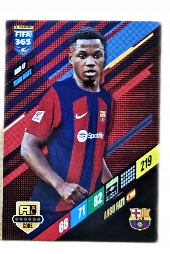 FIFA 365 2024 TEAM MATE BAR 17 ANSU FATI BARCELONA