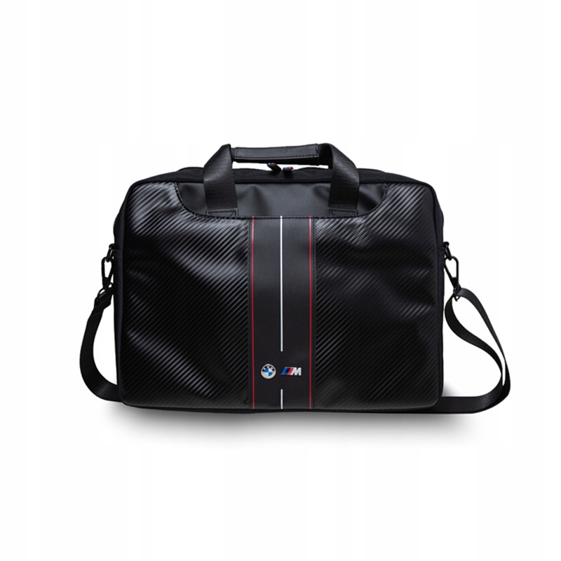 Bmw Carbon Red Stripes – Taška na notebook 16" (černá)