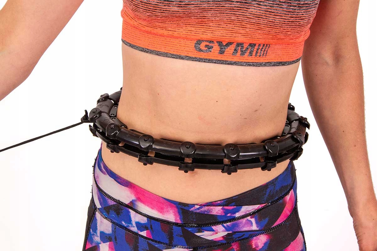 HULA HOP Z MASAŻEREM I OBCIĄŻENIEM CZARNE TRENING Marka Enero