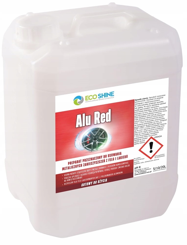 

Alu Red 5L Czerwona Felga Płyn Do Mycia Felg Rdzy