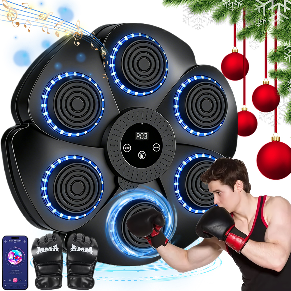 Maszyna Do Boksowania Muzycznego Bluetooth Montowana Na Ścianie 9 Trybów