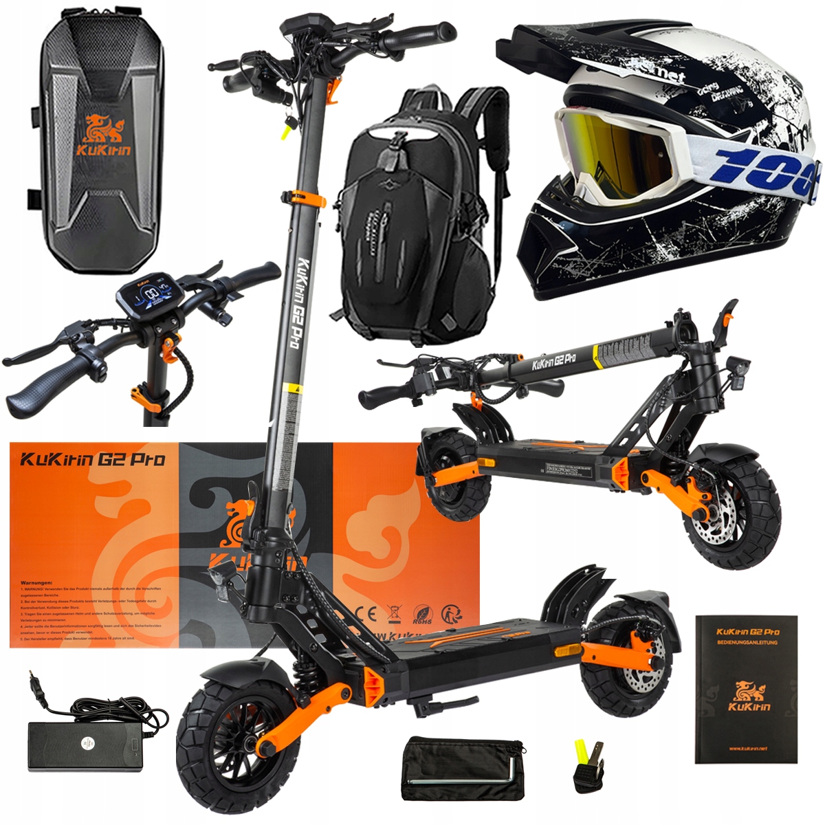 Pojazd Elektryczny KuKirin G2 Pro Abe 500w 48V 15.6AH 65KM 25KM/h +Dárek