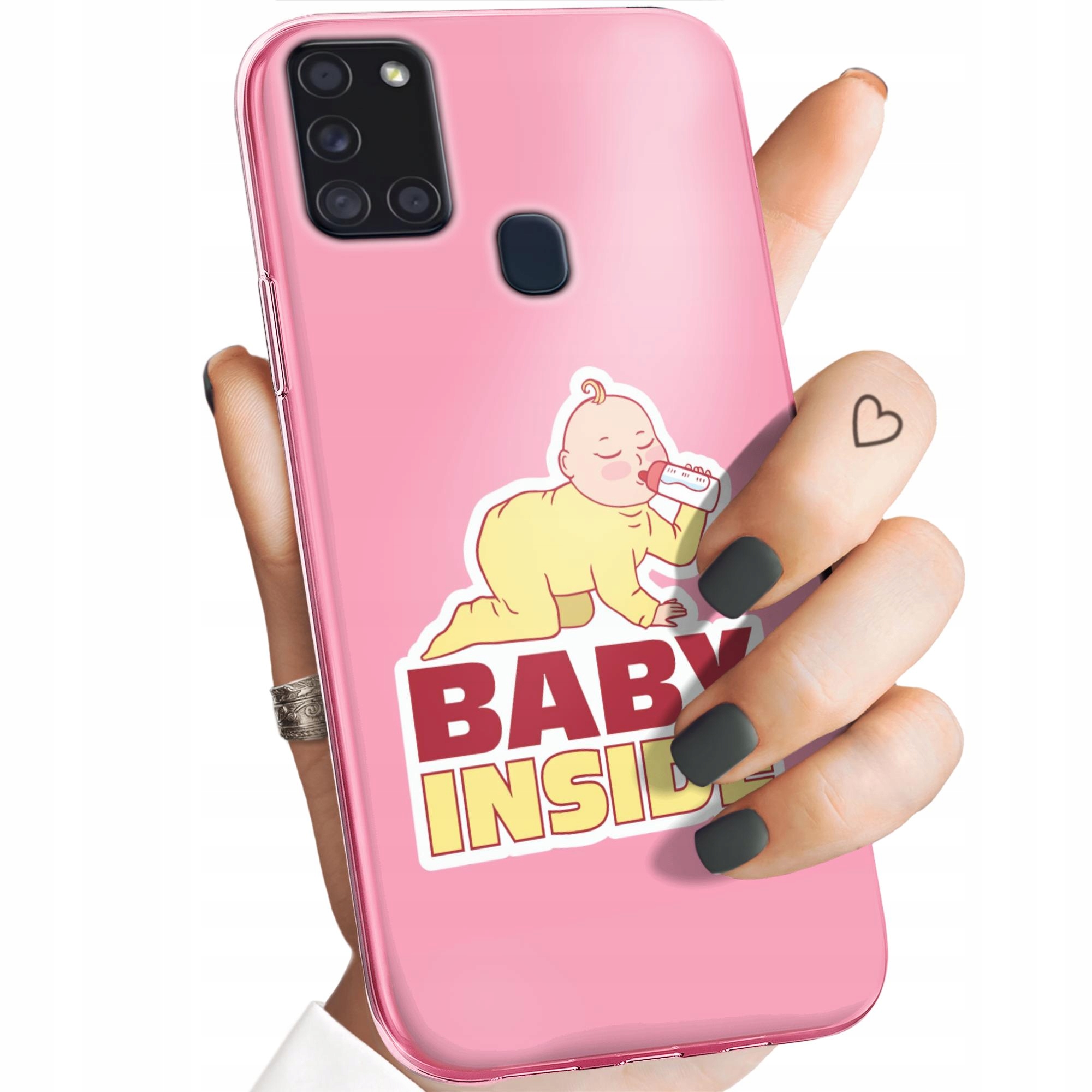 Etui Do Samsung Galaxy A21S Gender Reveal Pregnant Baby Shower Case