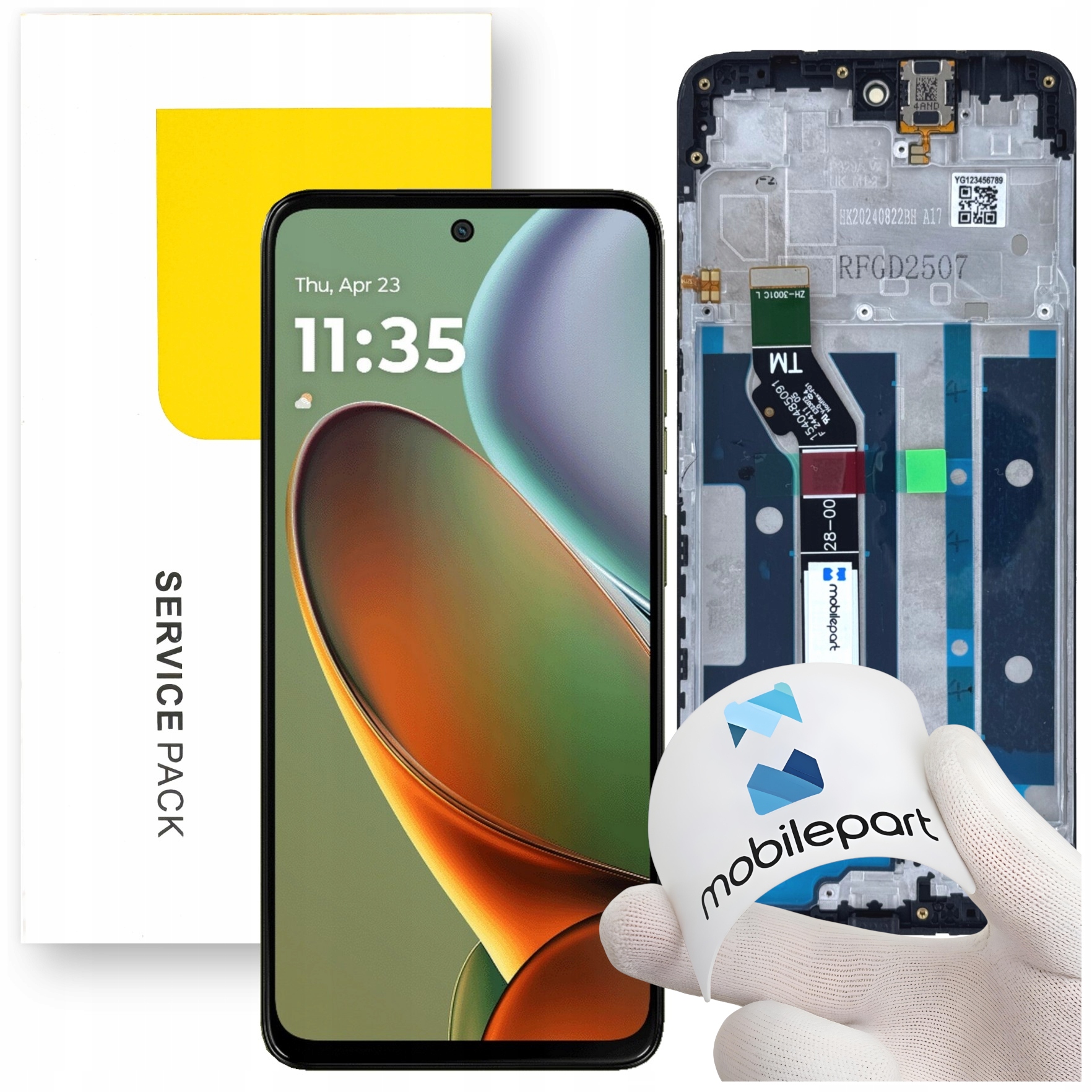 Matryca do Motorola G15 G15 Power LCD Ramka Oryginał Mobilepart XT2521-3