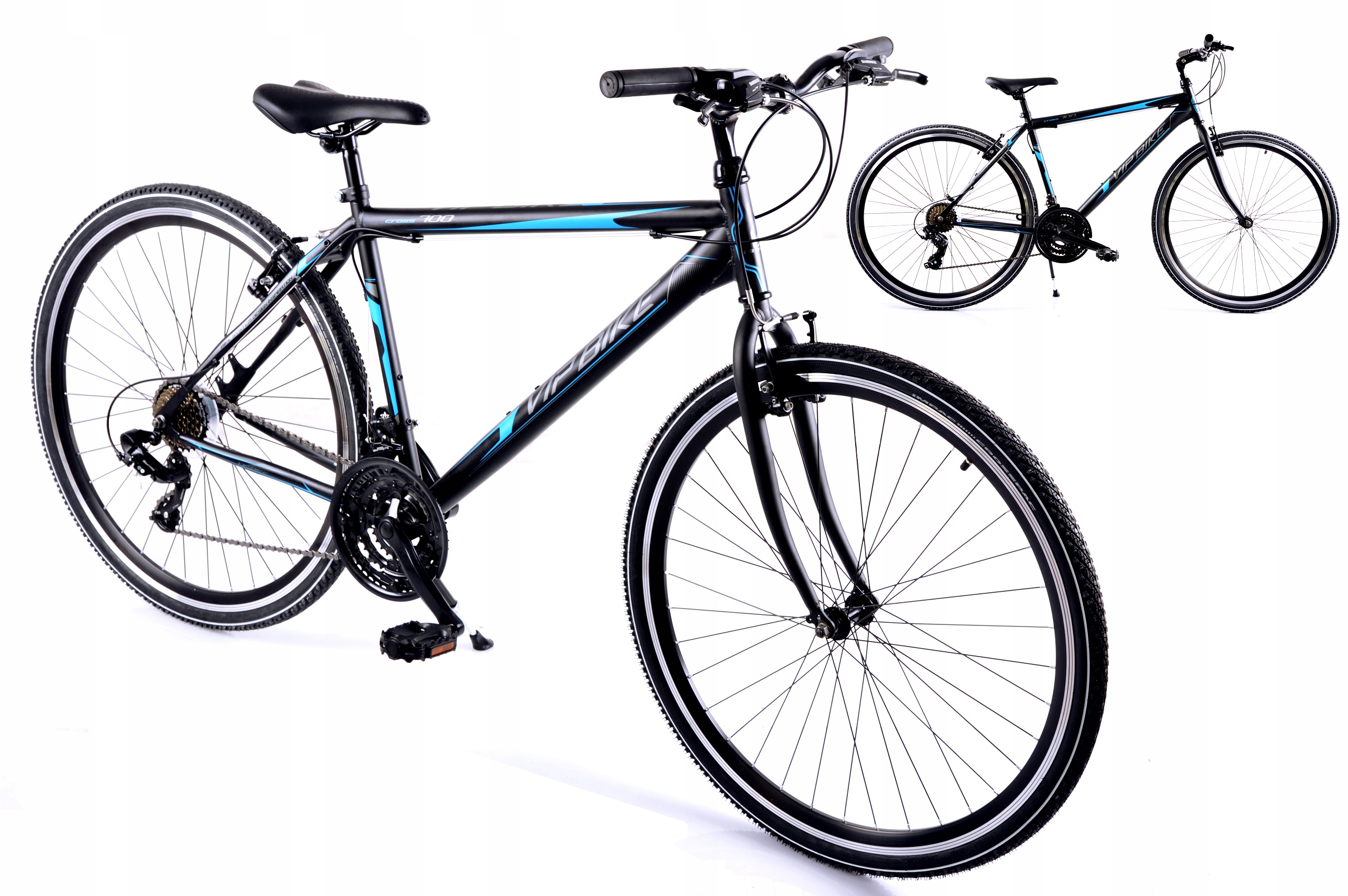 ROWER MĘSKI VIP BIKE CROSS 700 SZT M19 czar-nieb