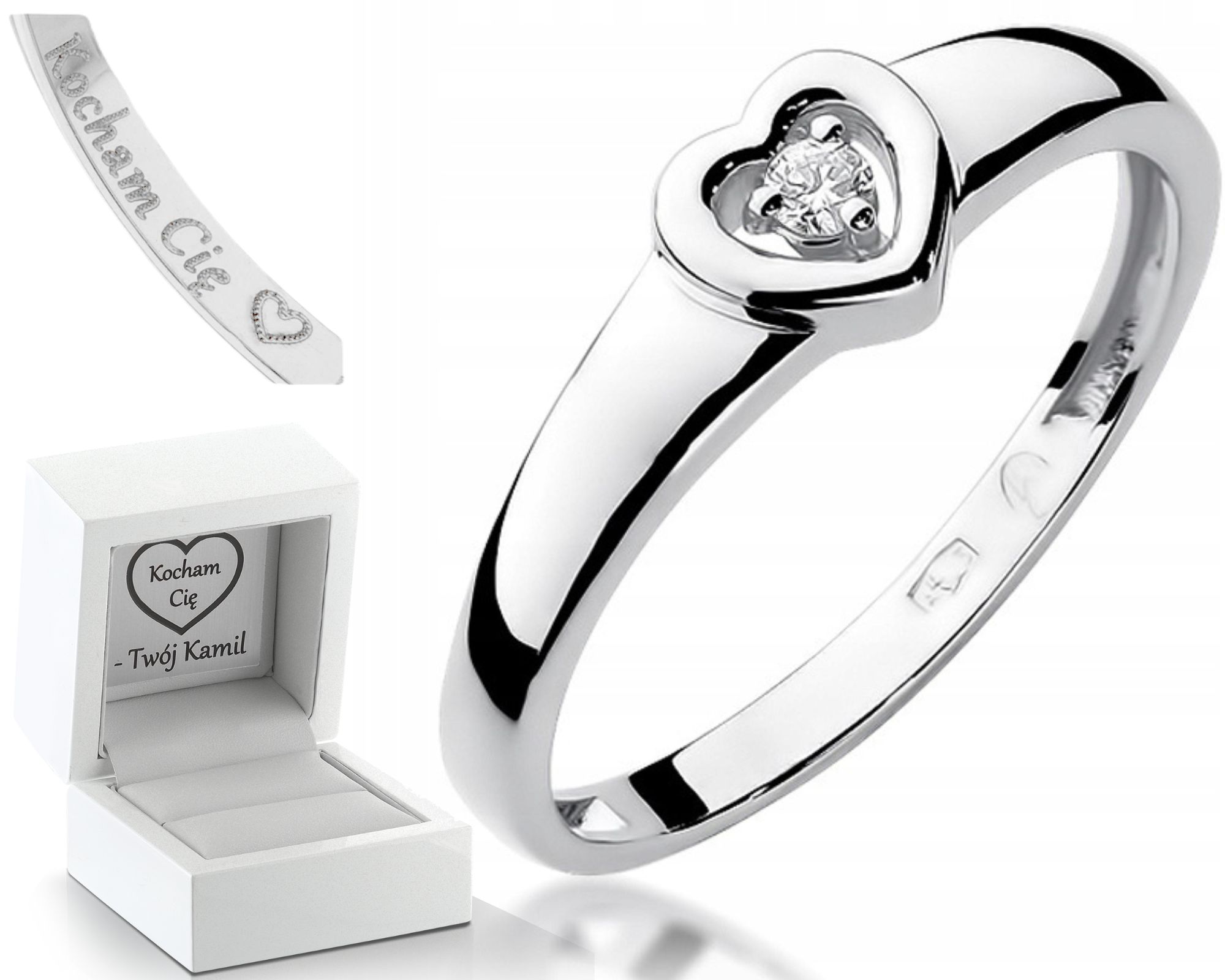 Prstýnek S Briliantem, Bílé Zlato, Gravírování, Bonus