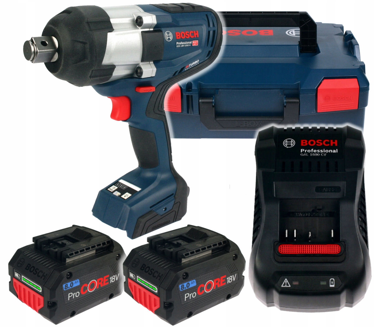 

Klucz Udarowy Gds 18V-1050 H Bosch Biturbo 2x8,0Ah