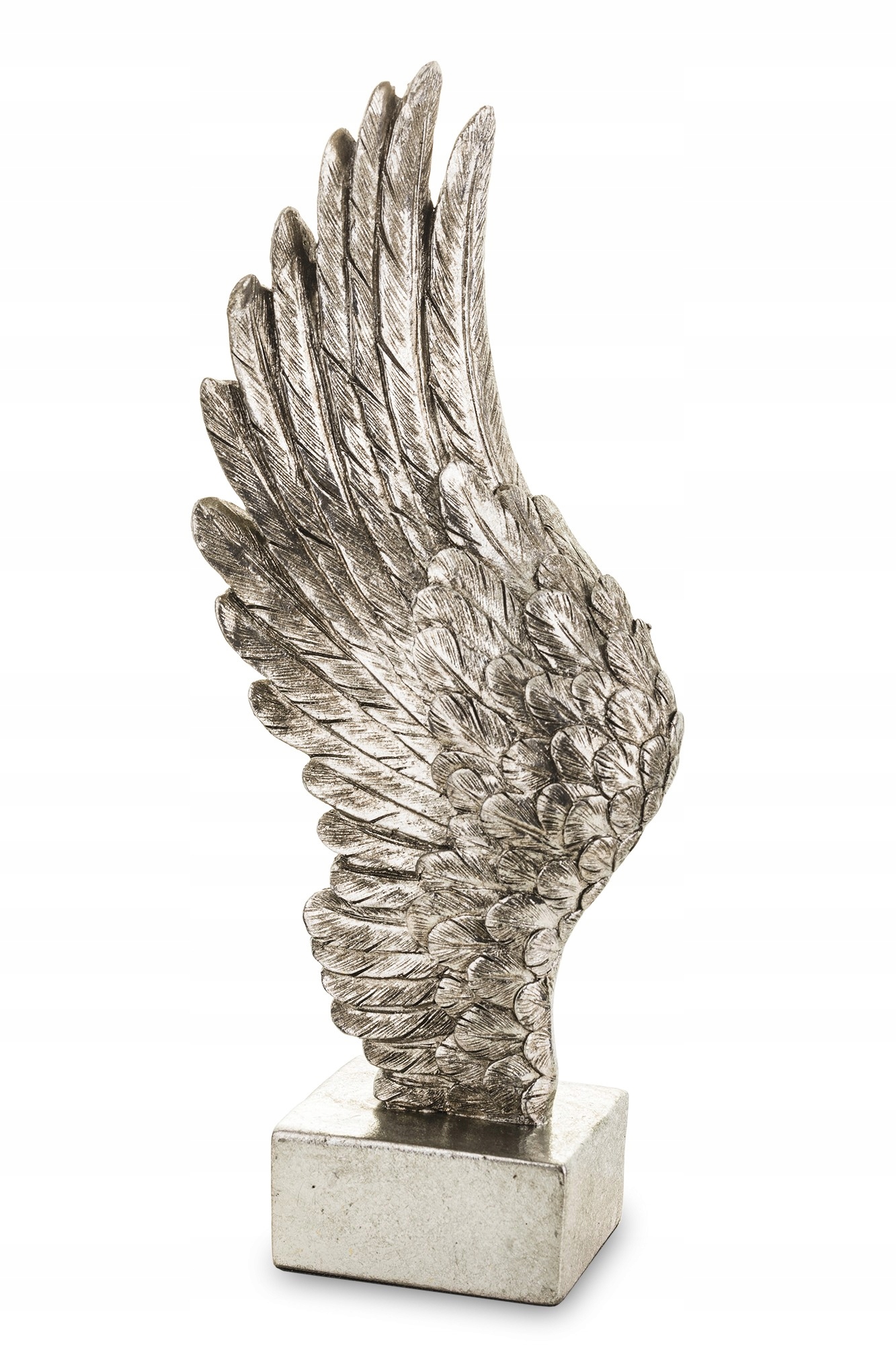 Skrzydło srebrne dekoracja stojąca srebrna glamour