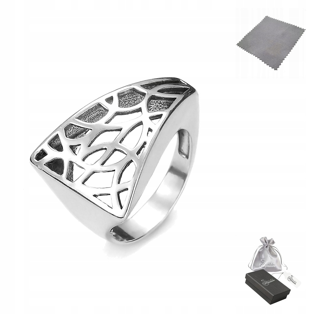 Prstýnek ryzost 925 Elegantní ažurový Trojúhelník vel. 24 utěrka