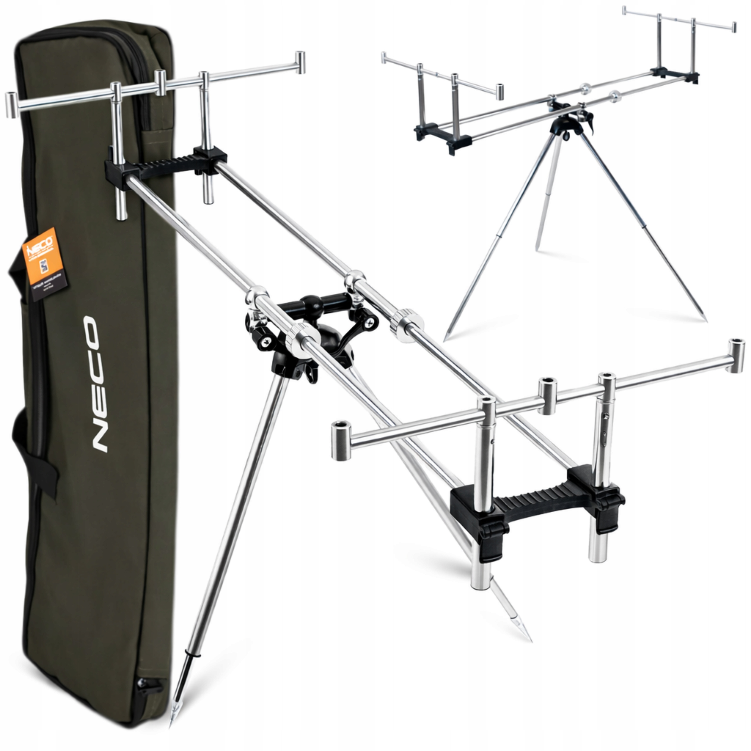 Stojak Tripod Wędkarski Karpiowy Saxcarp 90106 Stabilny, Lekki, Regulowany