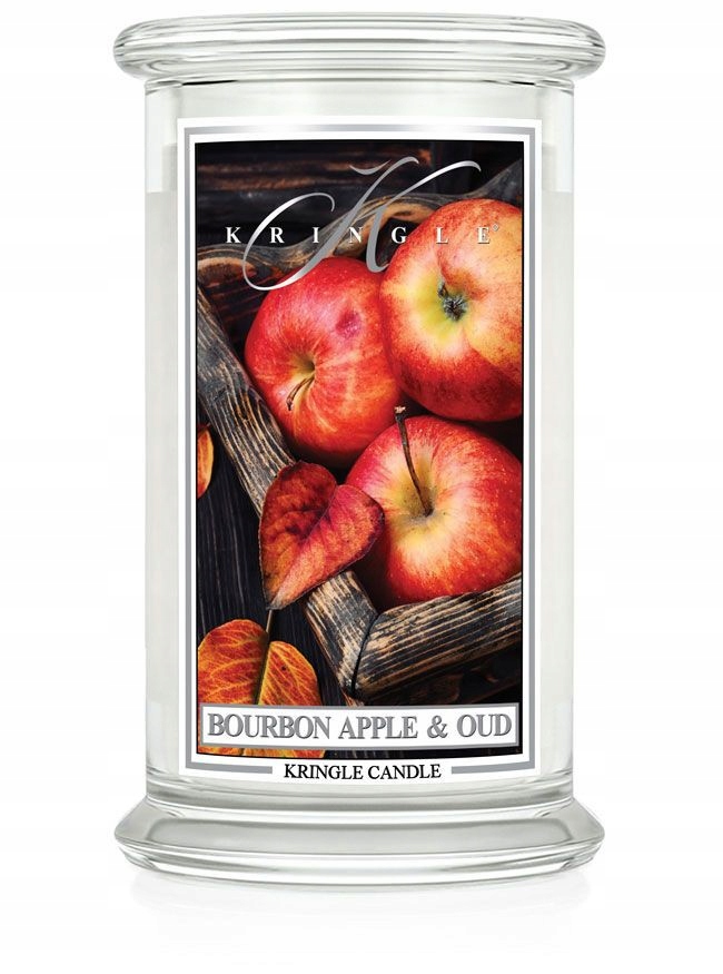 Velká svíčka Bourbon Apple & Oud Kringle Candle