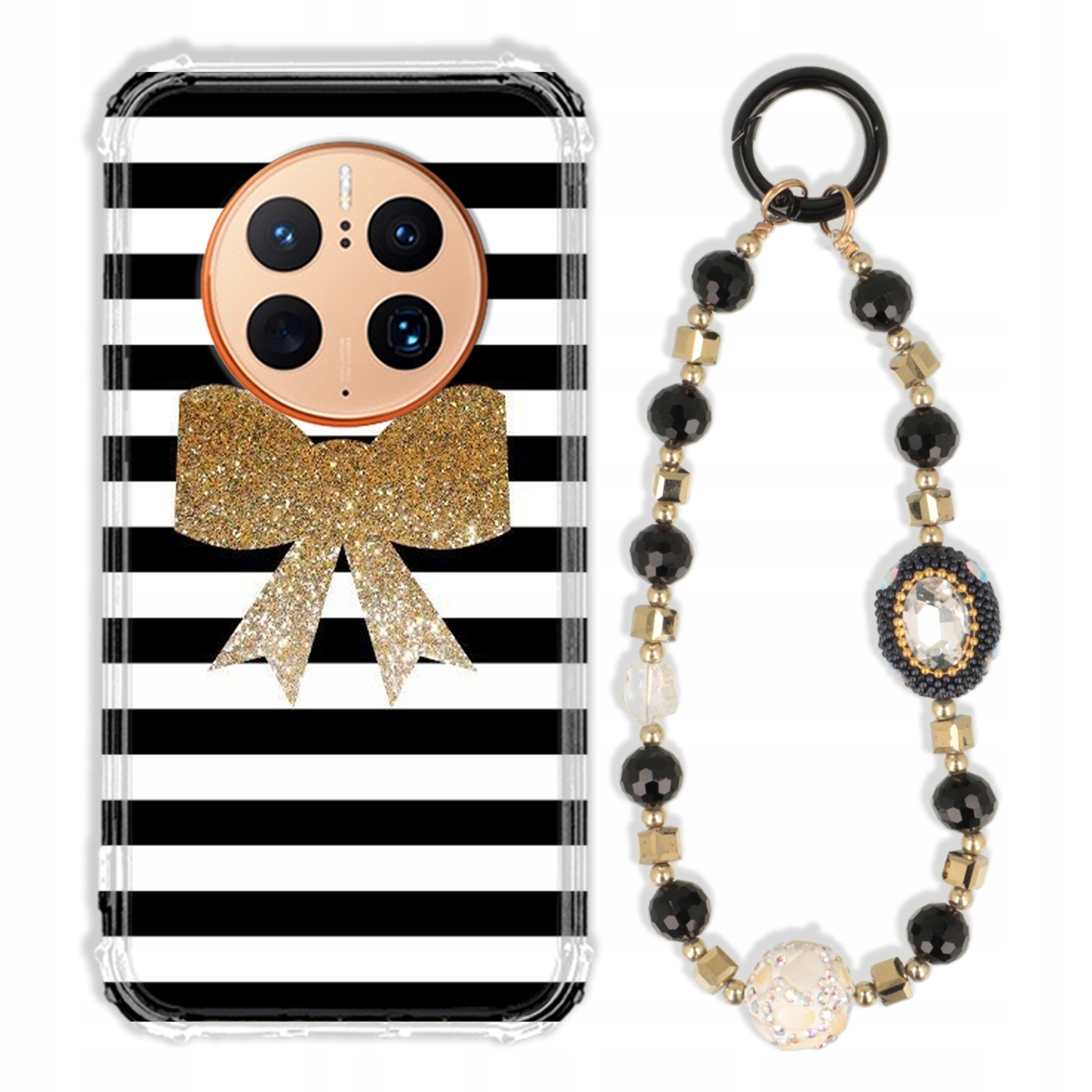 Puzdro Na Huawei Mate 50 Pro Antishock Zirkóny Čierno Zlaté|odolné|pevné