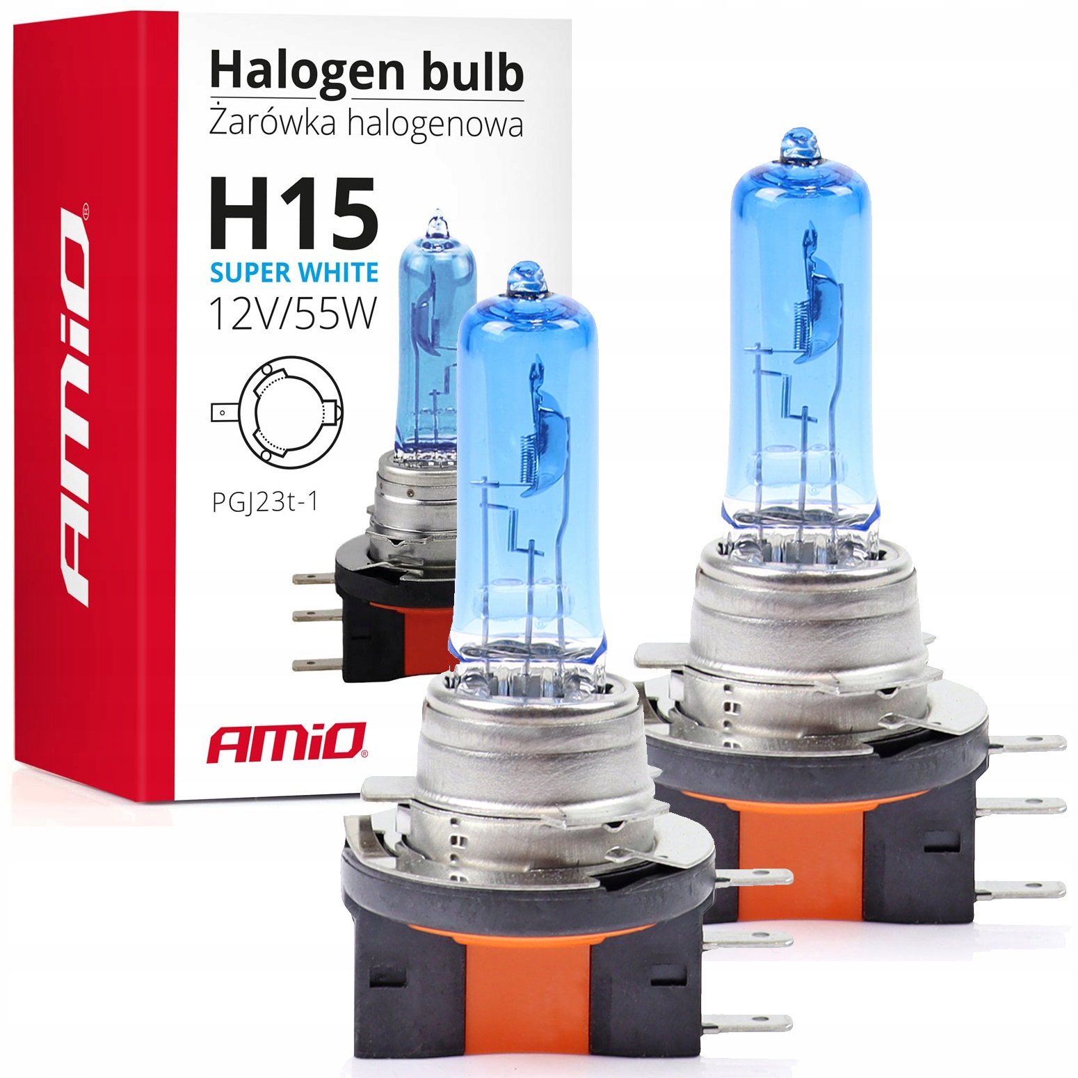 2x Żarówki H15 White Blue Xenon Look Mazda CX-5 Ke Gh 2011-2017