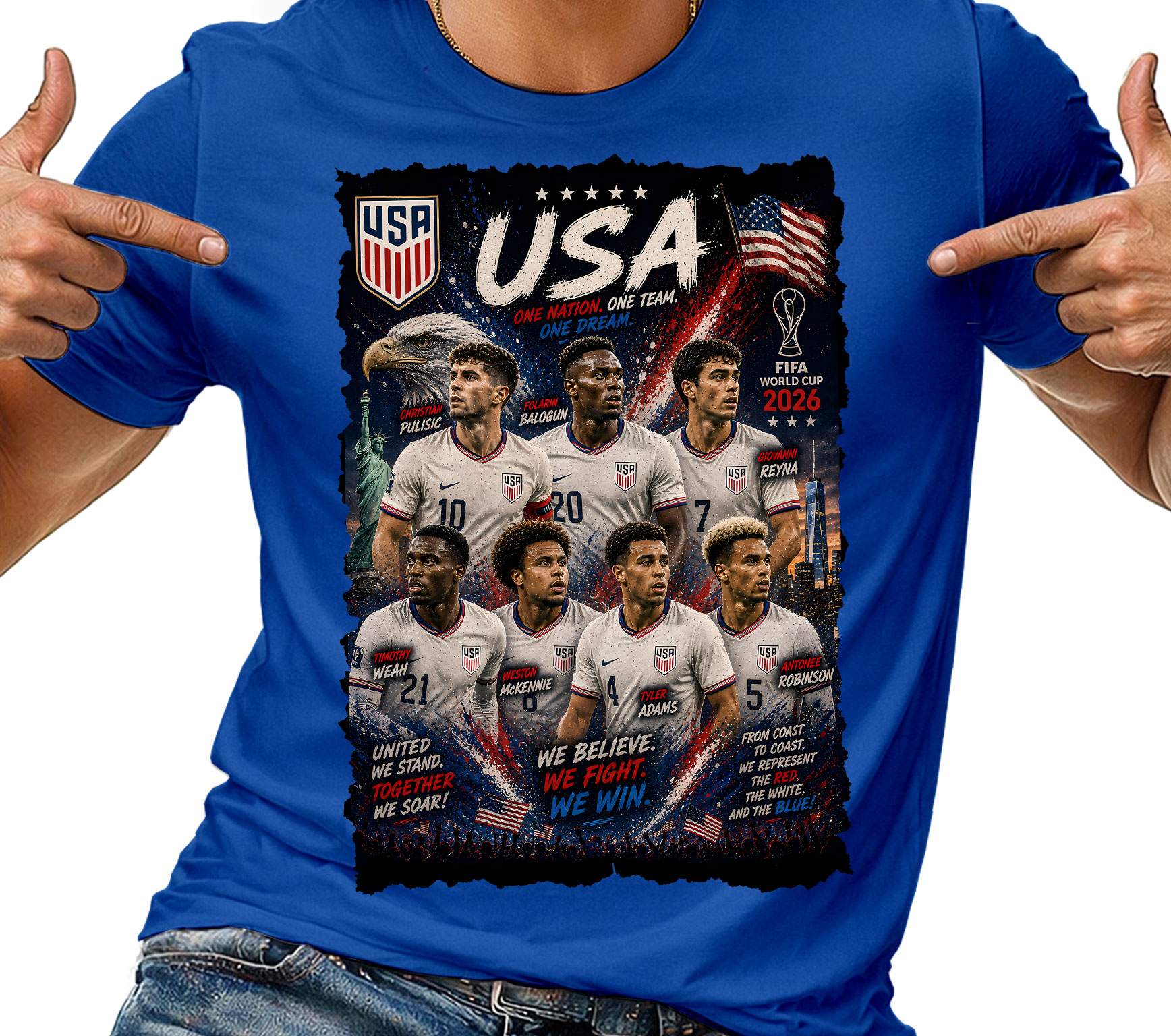 Tričko Tričko Pánské Usa Pulisic Fotbal Dárek Pro Fanouška S