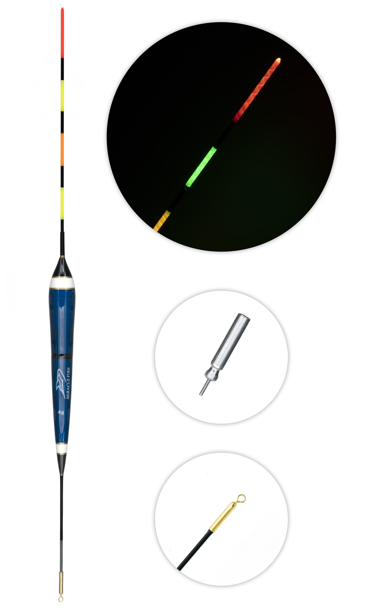

Spławik Przelotowy Waggler Ledowy 4G Niebieski;