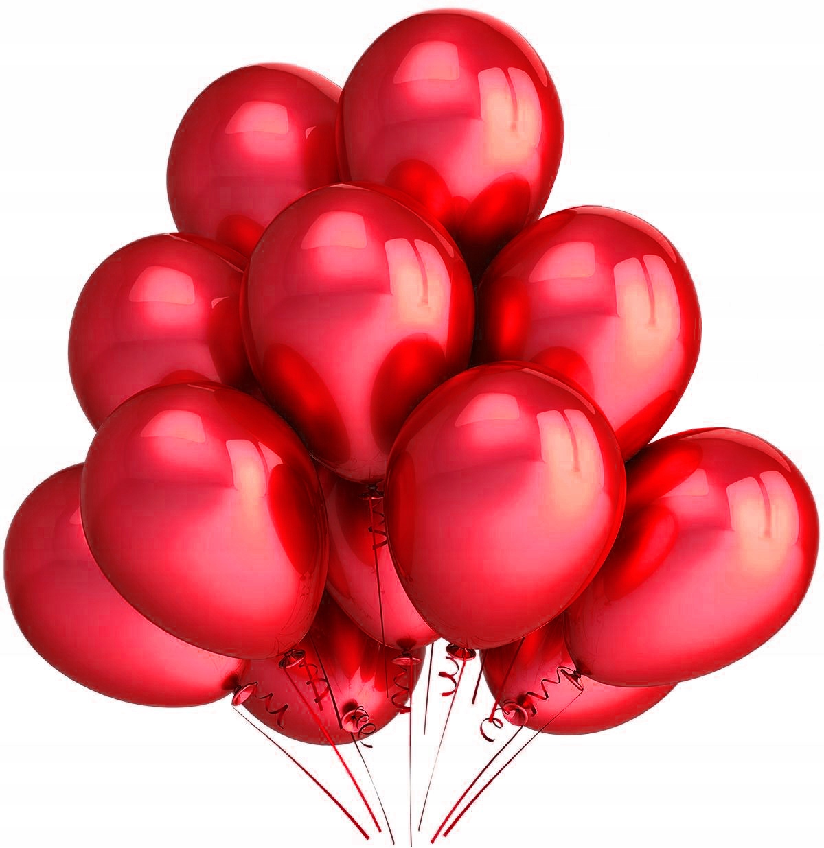

Balony Czerwone Metaliczne 12szt ślub urodziny rok