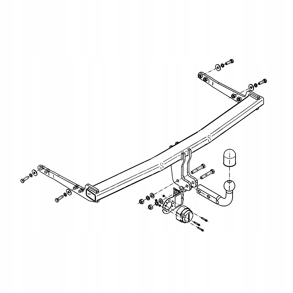 Hak holowniczy Audi A3 8V Hatchback 13-16 MODUŁ WIĄZKA 13 PIN GRATIS Nowy Producent Steinhof