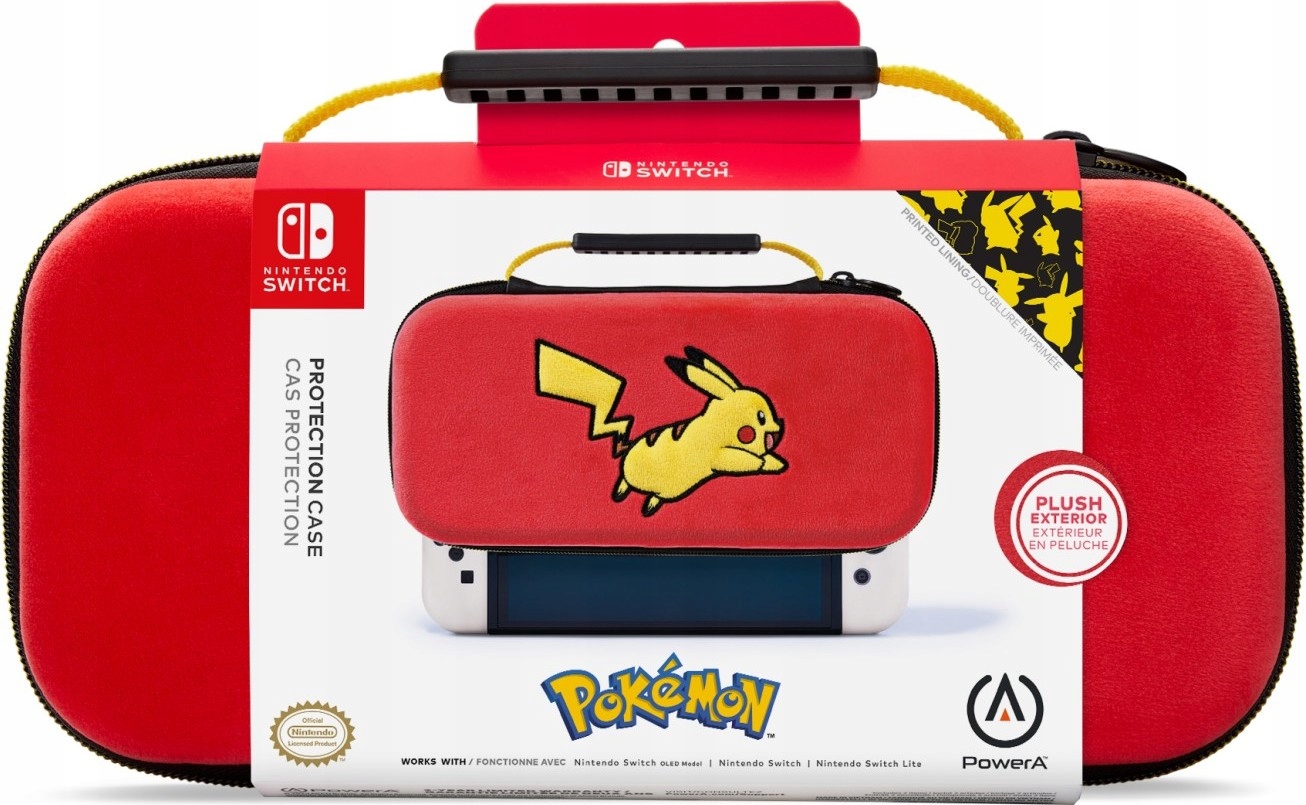 PowerA Switch Pluszowe Etui na konsole Pikachu Jump Switch Oled Lite