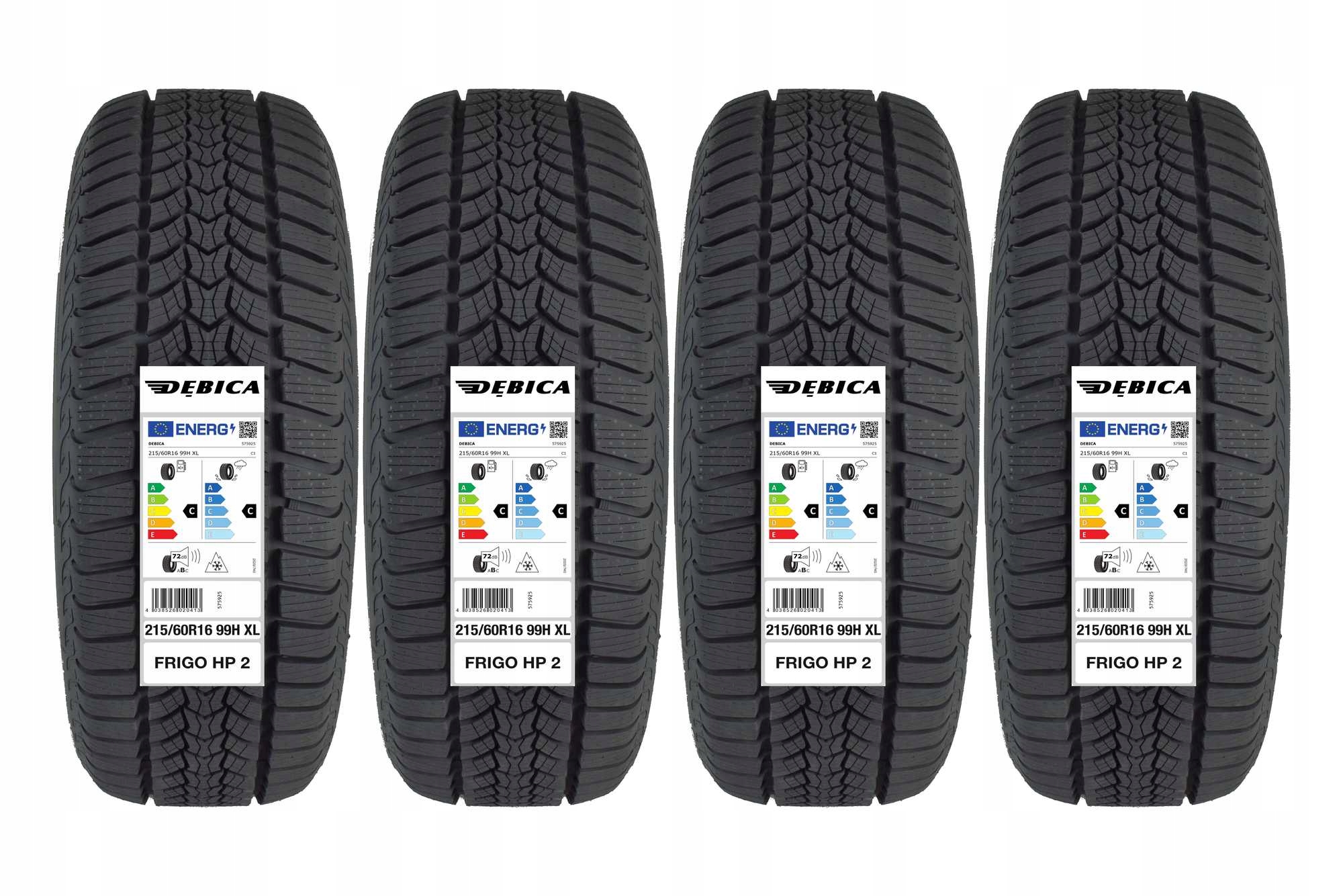 

4 Opony zimowe 215/60R16 Dębica Frigo Hp 2