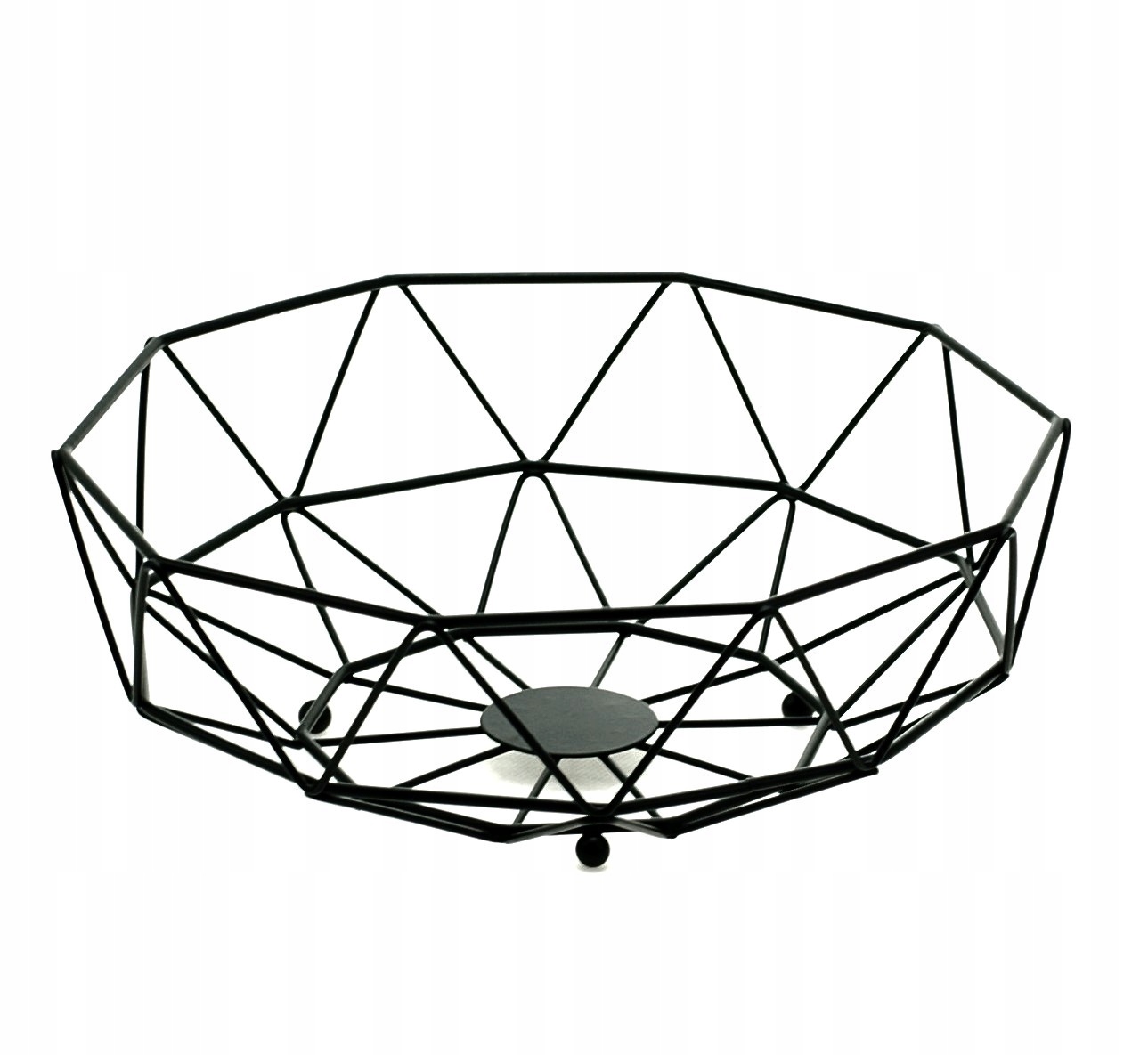 koszyk na owoce AŻUR CZARNY 28x10 W6441-1 — 3