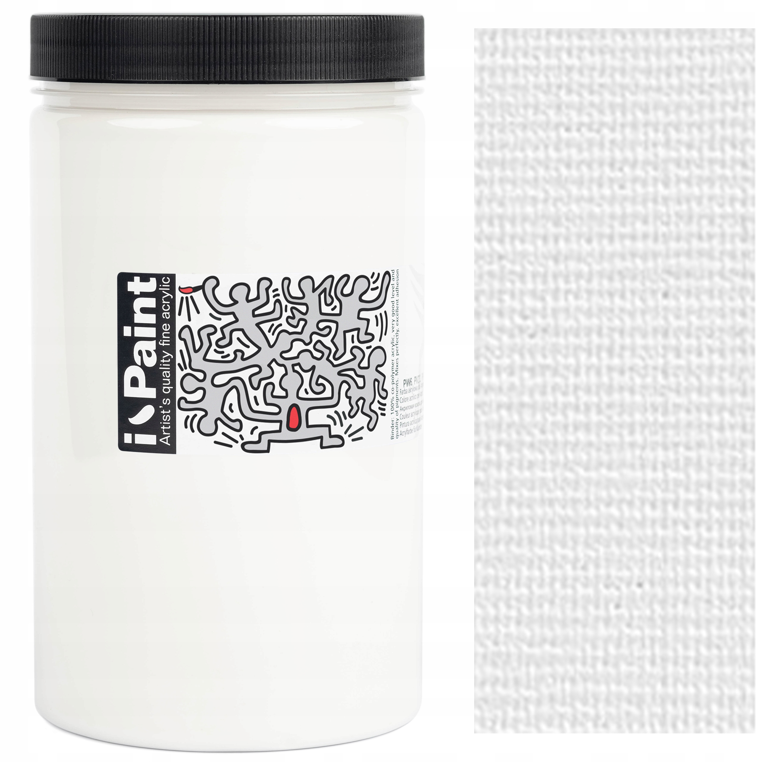 Barva Akrylová umělecká bílá Renesans Ipaint 1200 Ml 1 Titanová Bílá