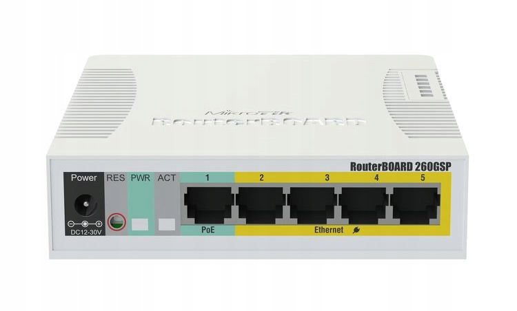 Mikrotik Cloud Smart Switch CSS106-1G-4P-1S (RB260GSP), 5x 1G, 1x Sfp