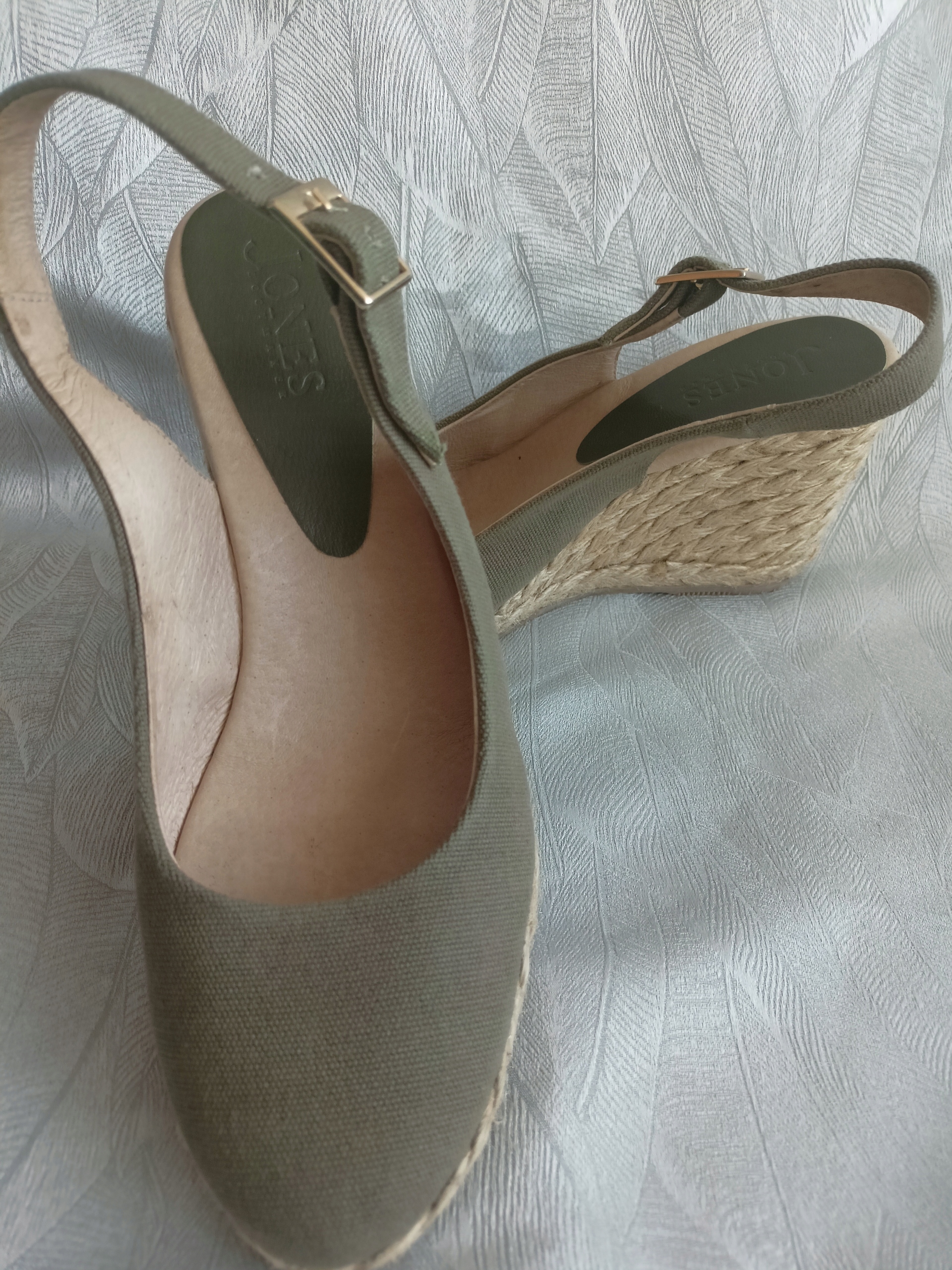 Jones nowe sandały espadryle płótno i skóra 40