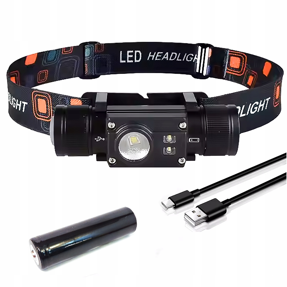 Premium Latarka Czołowa maXvision M25L Led L2 2 Xpe Led aku 18650