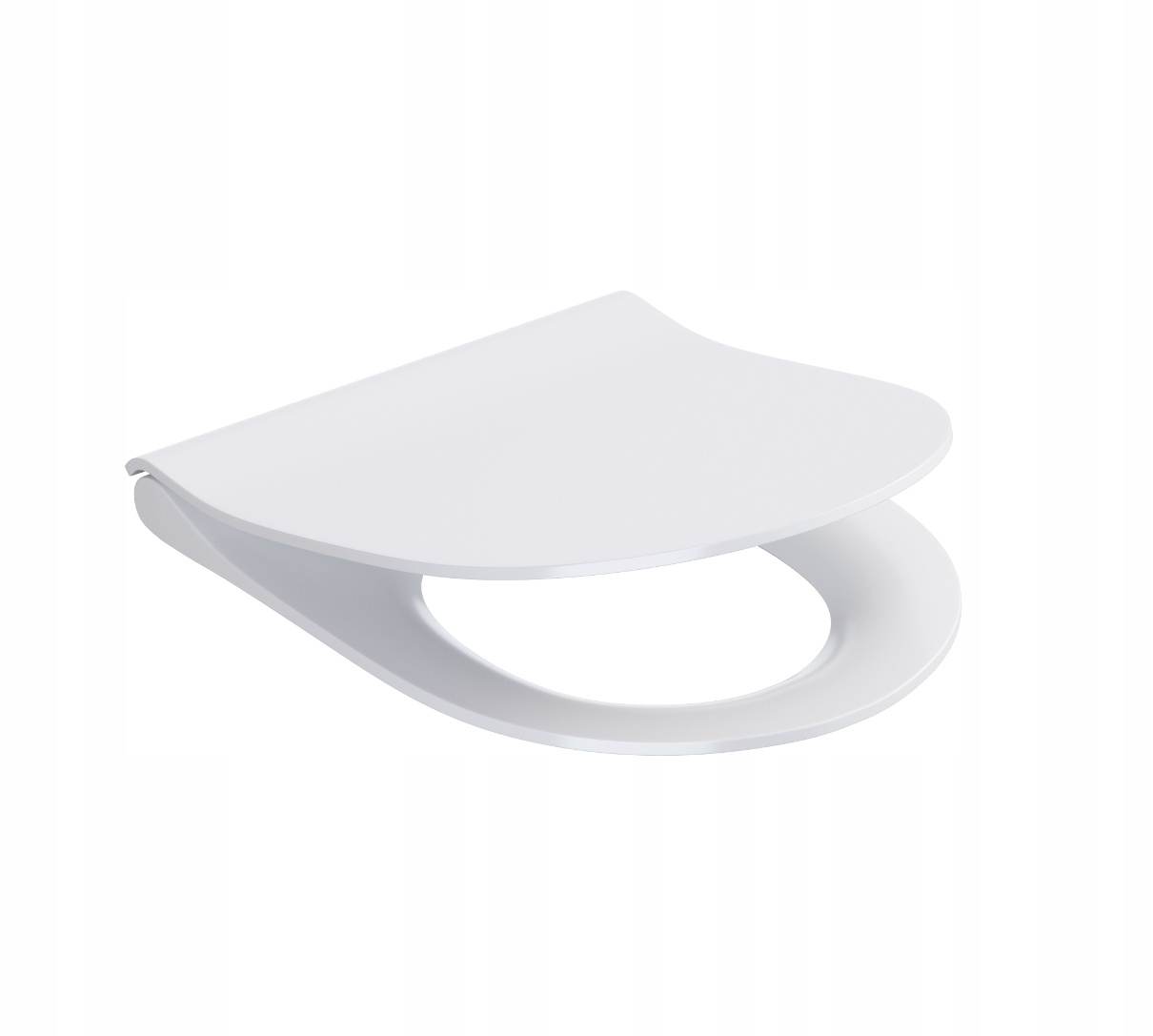 Wc prkénko Cersanit City Oval Slim s pozvolným sklápěním, snadno odnímatelné K98-0146