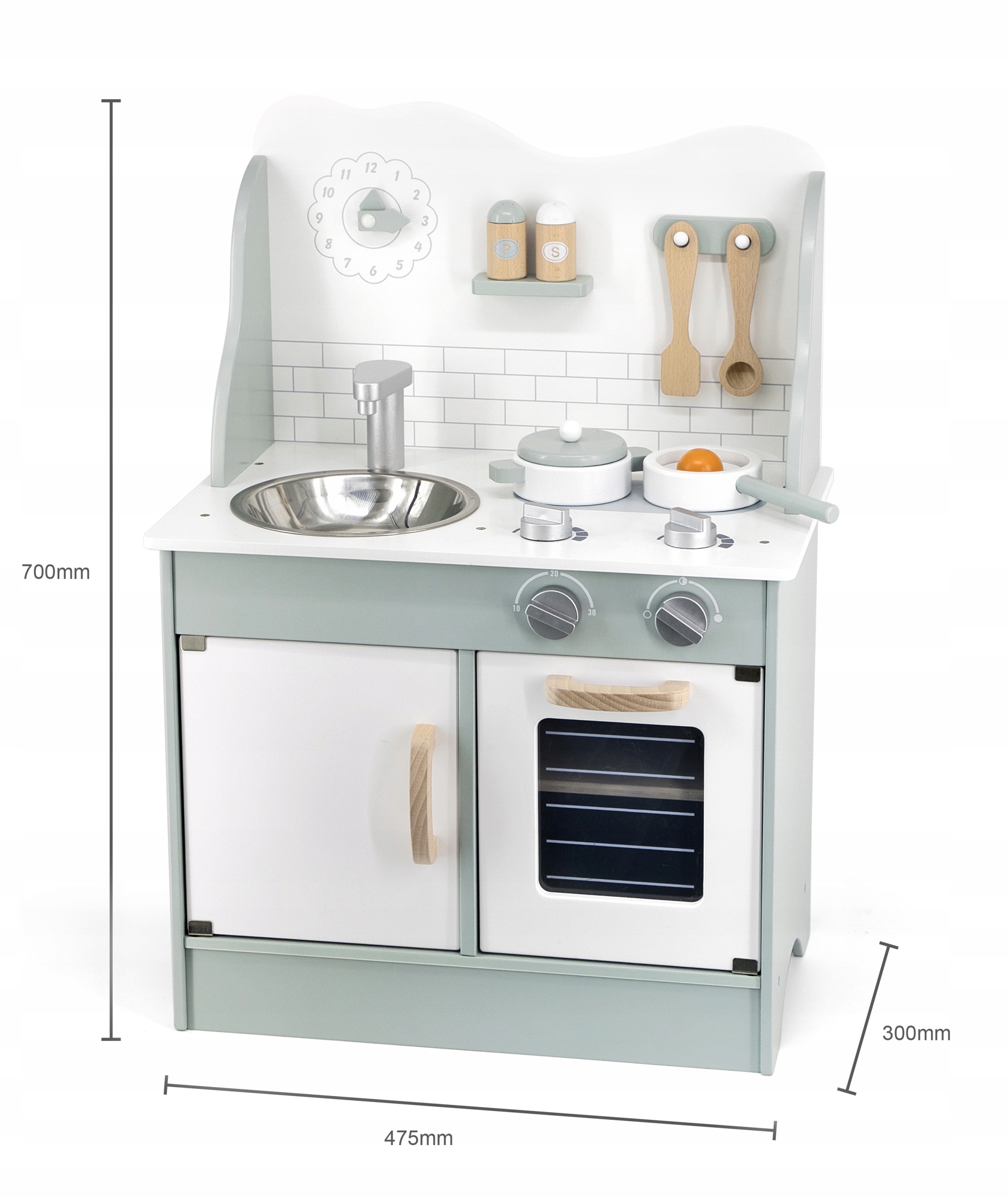 VIGA PolarB KUCHNIA DREWNIANA Z AKCESORIAMI ECO GREEN Płeć chłopcy dziewczynki