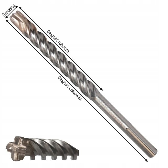 Makita Wiertło do betonu Sds-max 22 mm 400 520 mm Nemesis