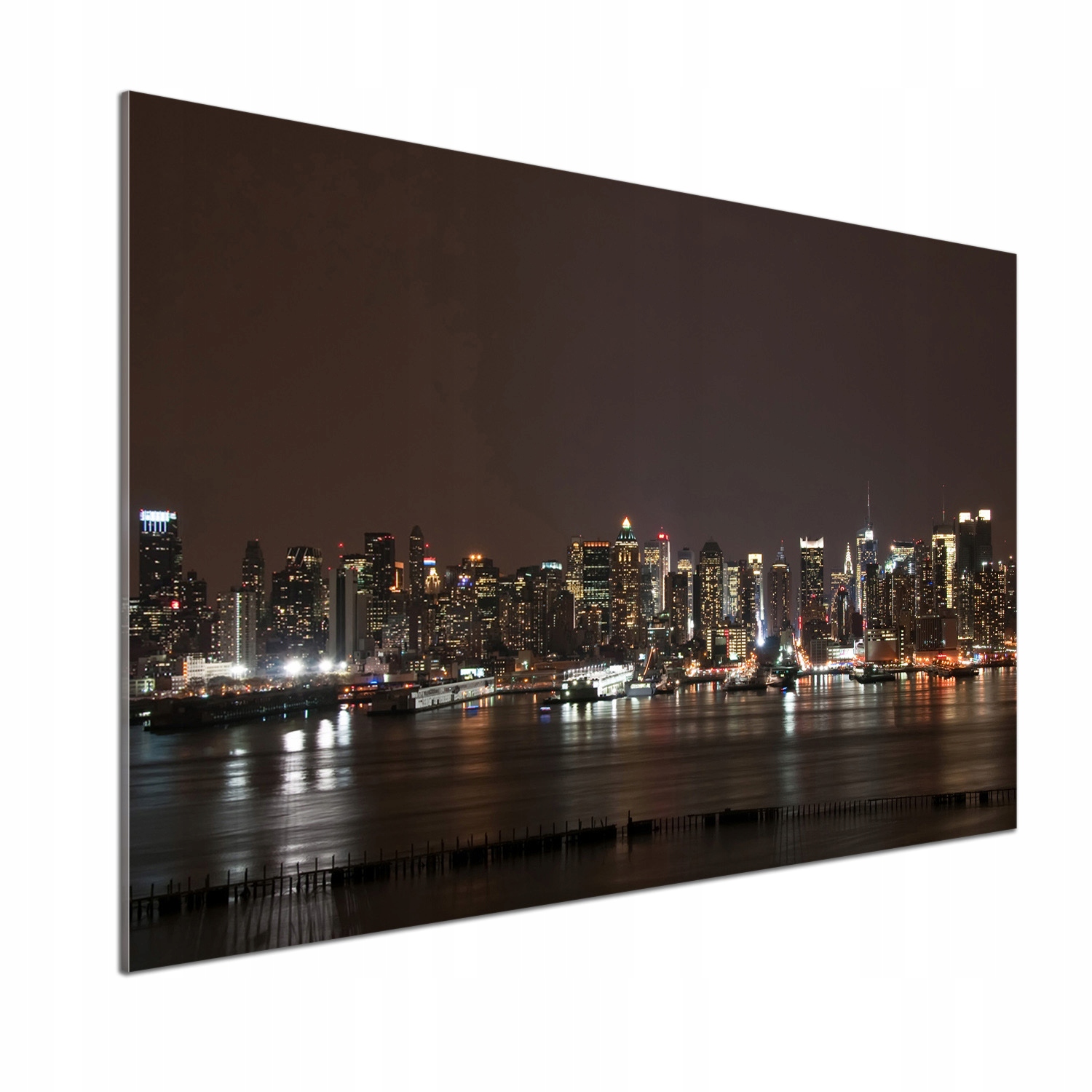 Panel do kuchyně New York v noci 100 x 70 cm Lepidlo