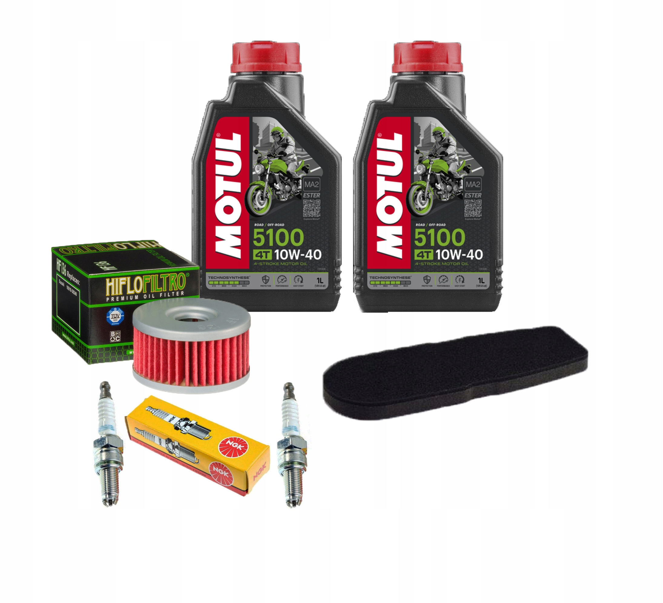 

Filtr Suzuki VL 125 Intruder Olej Motul Świece