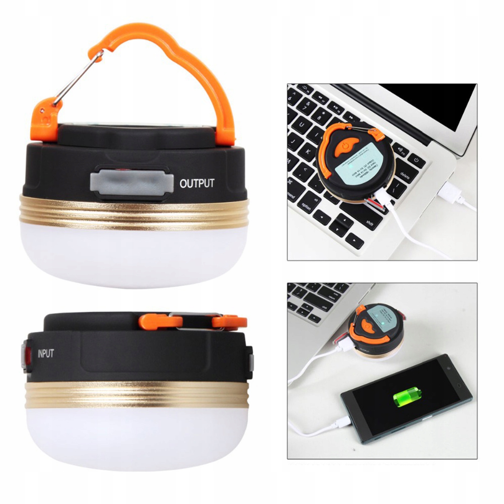 LAMPA LATARKA AKUMULATOROWA KEMPINGOWA TURYSTYCZNA Moc 3 W