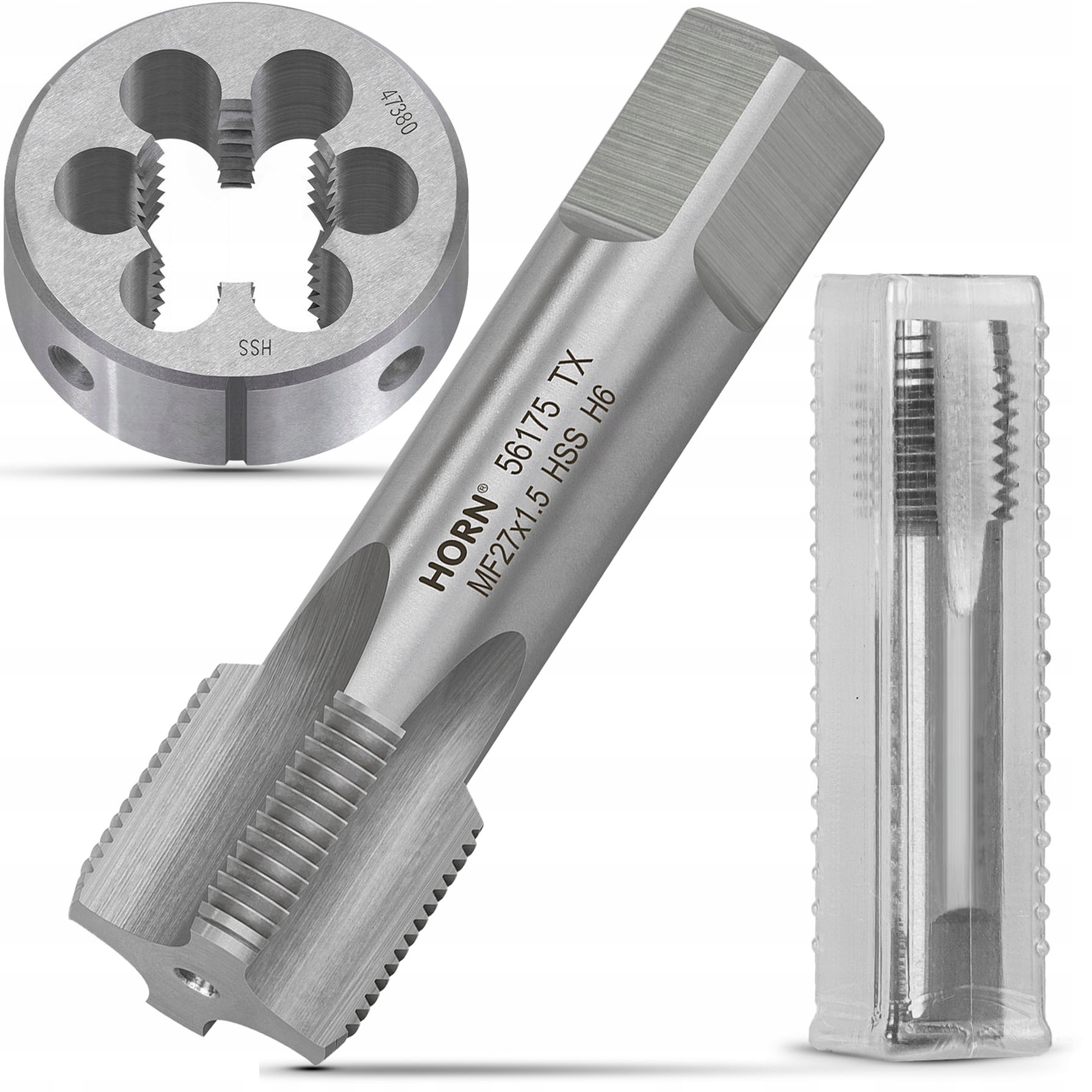 Závitník M27 Ruční M27x1.5 DIN-2181/1P Nářezová Sada Závitníků