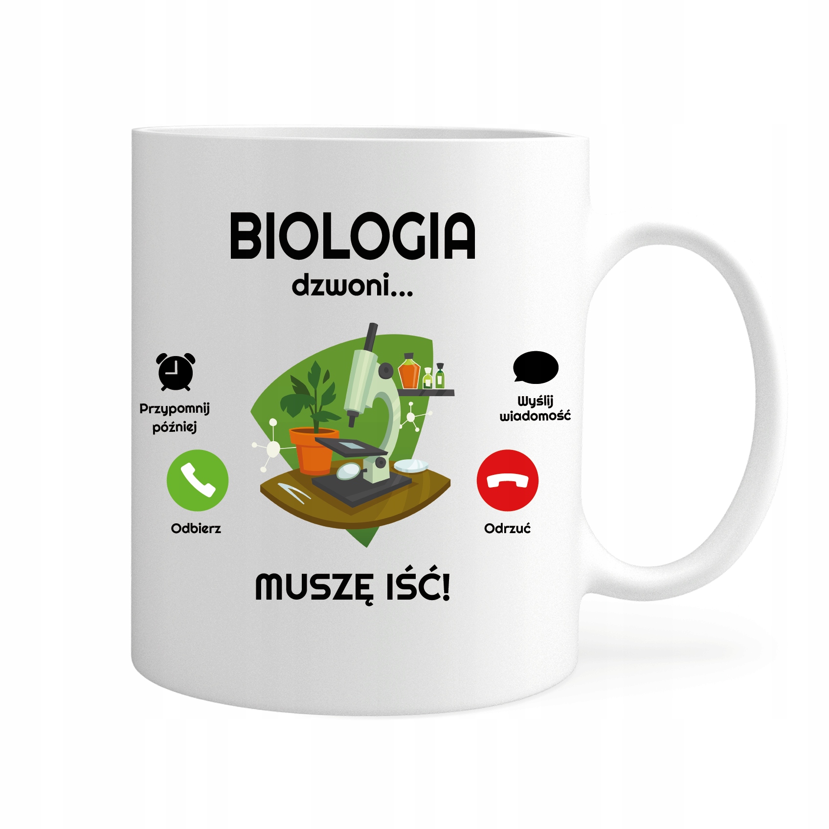 

Kubek Biologia Dzwoni Muszę Iść Hobby