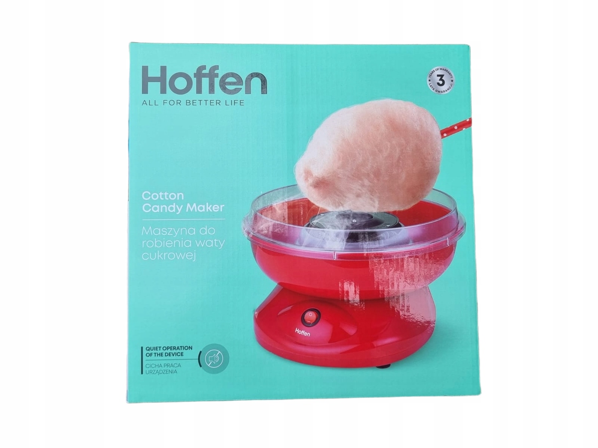 Zařízení na cukrovou vatu Hoffen HO-00068 červené 450 W