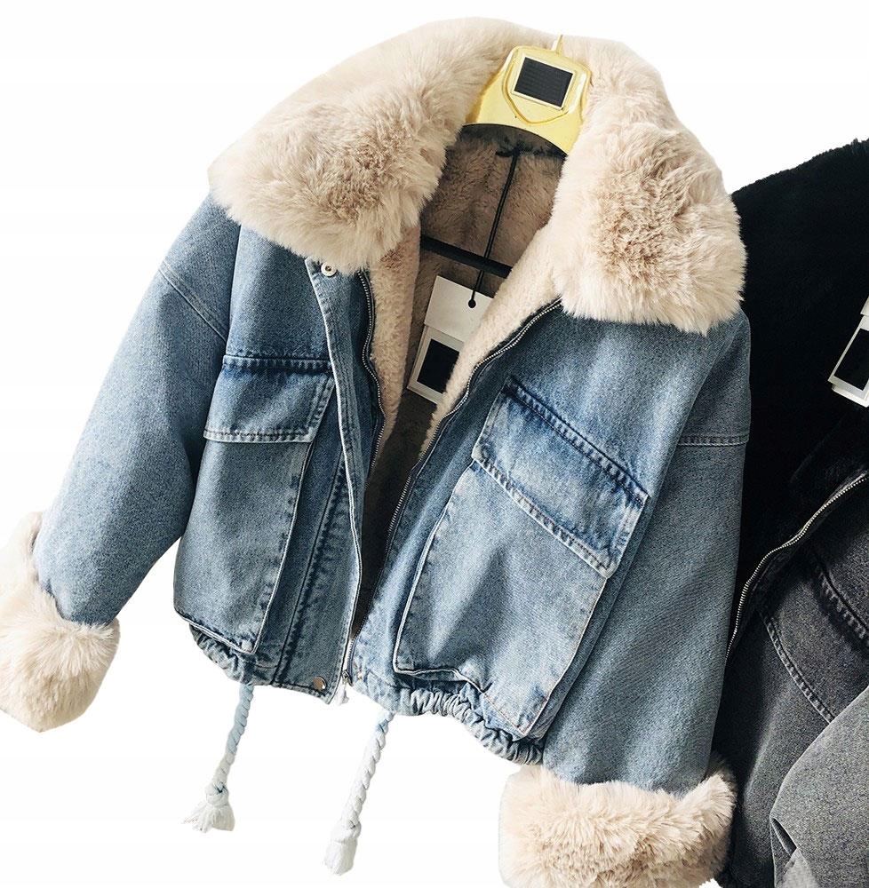 

Kurtka Jeansowa Z Futerkiem Katana Miś Futerko Xs