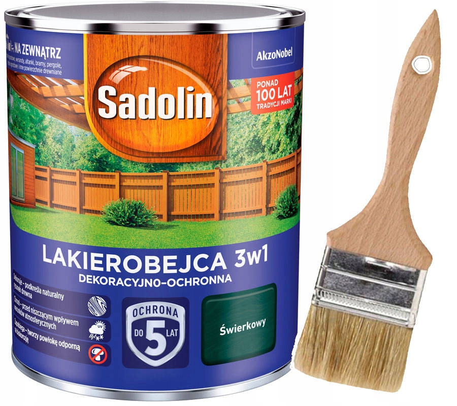 

Sadolin Lakierobejca do drewna 3w1 0,7L Świerkowy